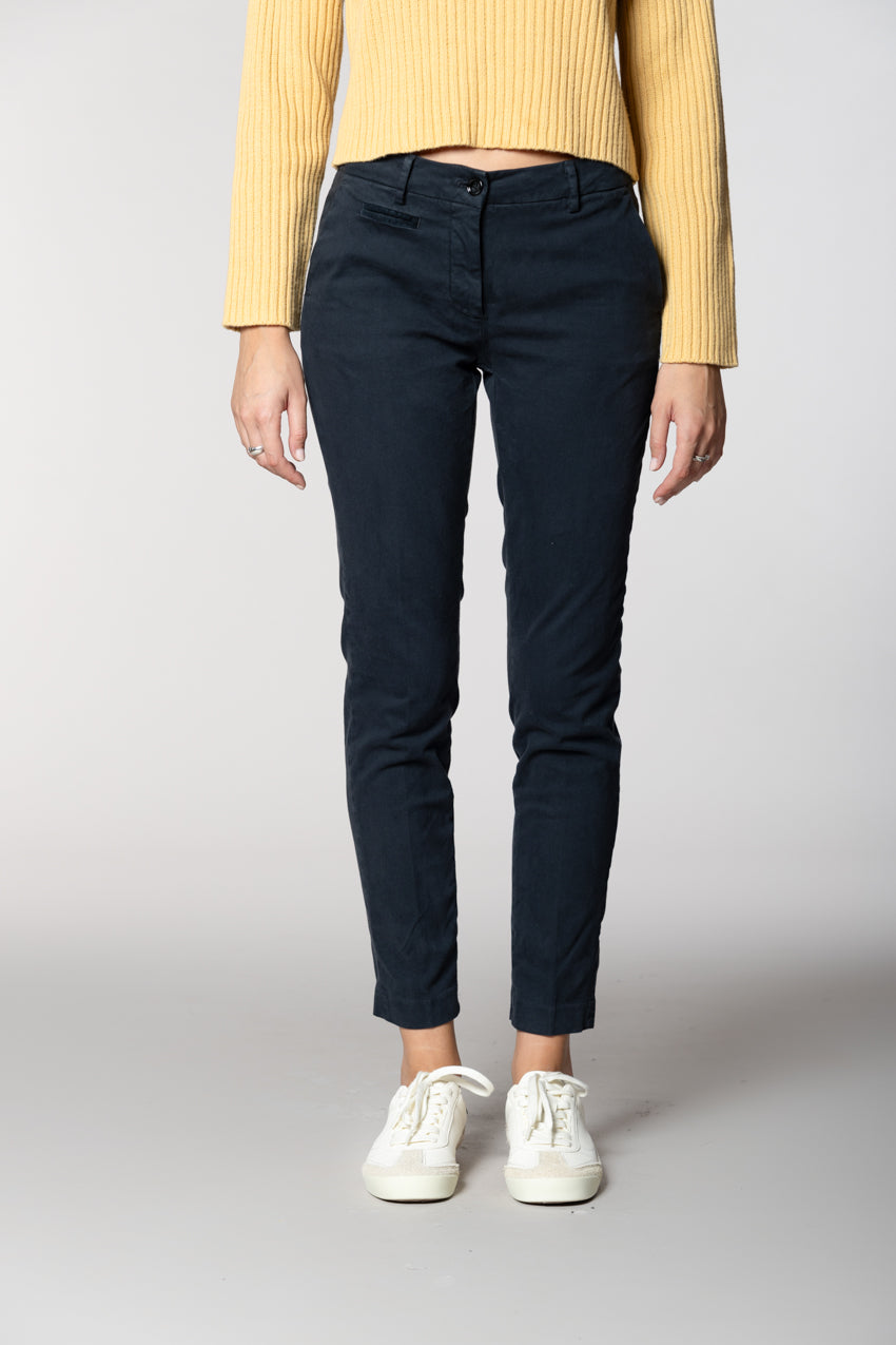 New York Slim women’s chino trousers in satin bistretch slim fit