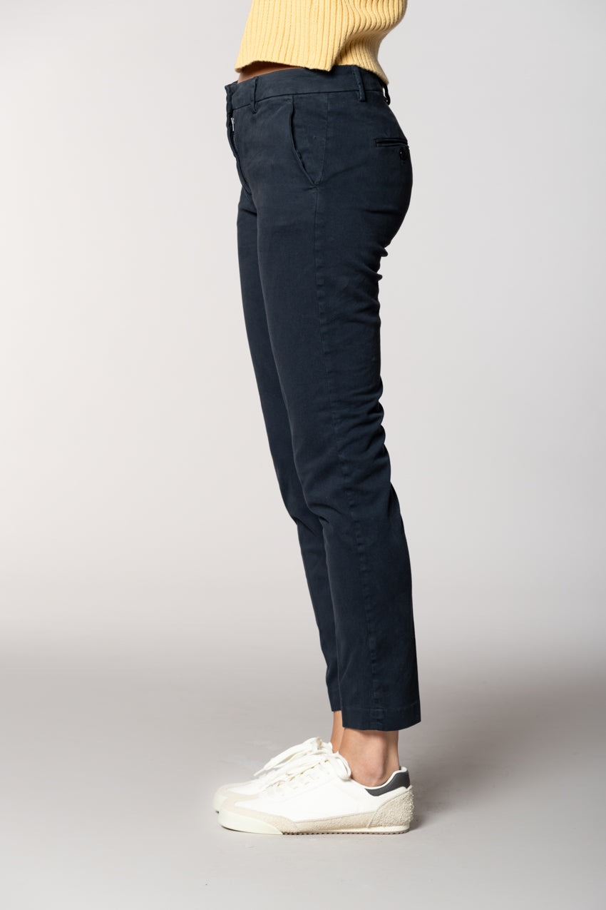 New York Slim women’s chino trousers in satin bistretch slim fit