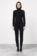 New York Slim Chinohose für Damen aus Satin mit slim fit ①