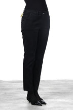 New York Slim Chinohose für Damen aus Satin mit slim fit ①