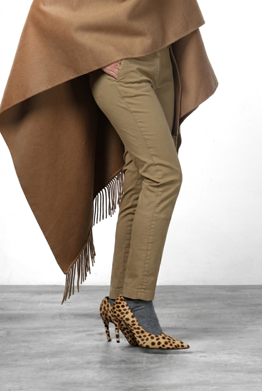 New York Slim pantalón chino de mujer en raso slim fit ①