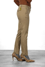 New York Slim pantalón chino de mujer en raso slim fit ①