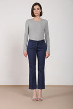 New York Trumpet pantalone chino donna in raso stretch slim fit