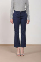 New York Trumpet pantalone chino donna in raso stretch slim fit