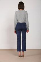 New York Trumpet pantalone chino donna in raso stretch slim fit