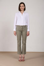 New York Trumpet pantalone chino donna in raso stretch slim fit