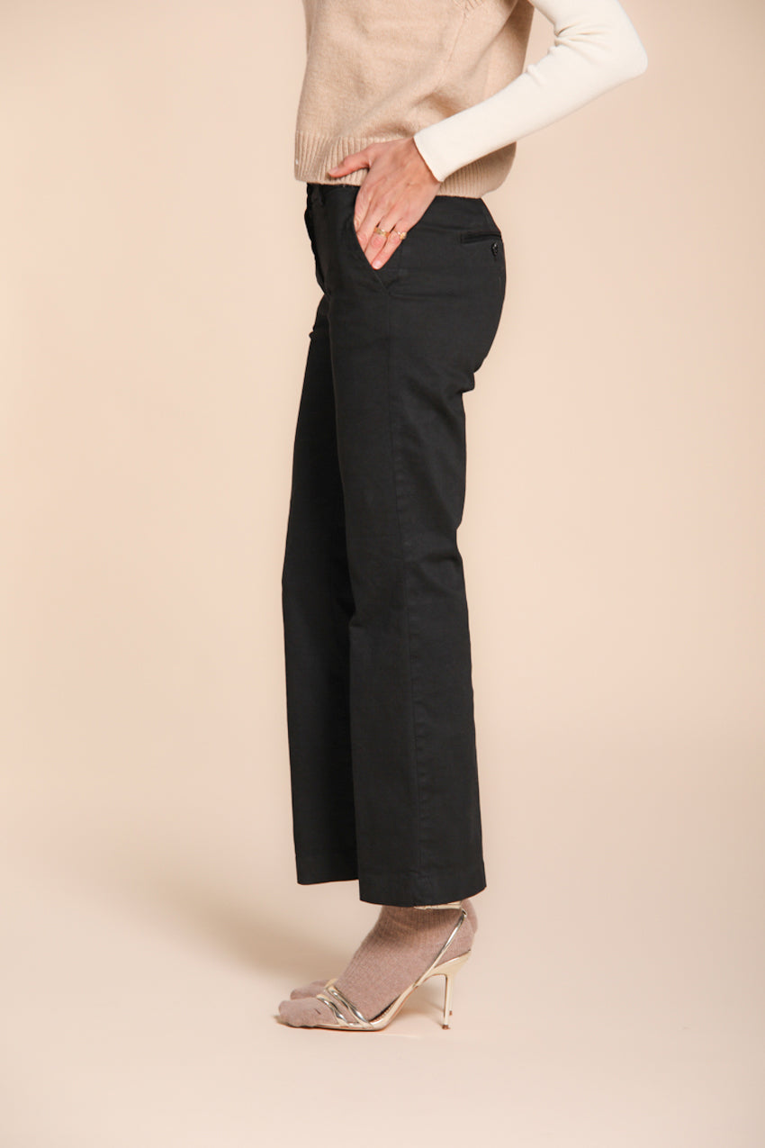 New York Trumpet pantalone chino donna in gabardina slim fit