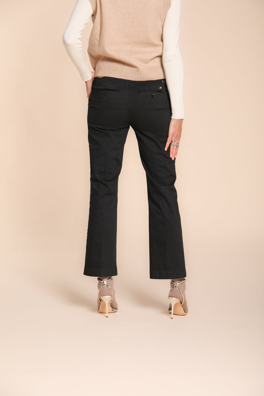 New York Trumpet pantalone chino donna in gabardina slim fit