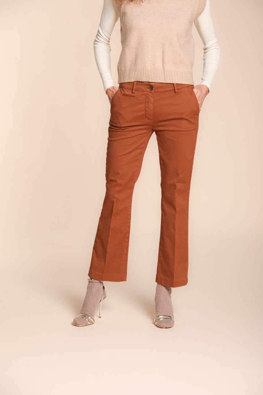 New York Trumpet pantalon chino femme en gabardine slim fit