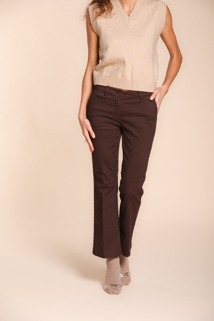 New York Trumpet pantalón chino mujer en gabardina slim fit