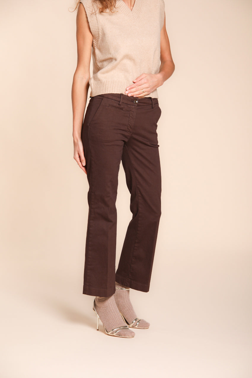 New York Trumpet pantalón chino mujer en gabardina slim fit