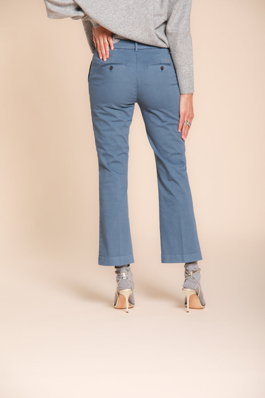 New York Trumpet pantalone chino donna in gabardina slim fit