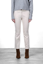 New York Trumpet pantalone chino donna in gabardina slim fit ①