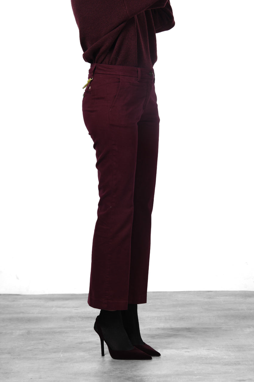 New York Trumpet pantalone chino donna in gabardina slim fit ①