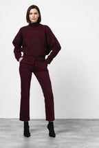 New York Trumpet pantalon chino femme en gabardine slim fit ①