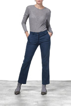 New York Trumpet pantalone chino donna in gabardina slim fit ①