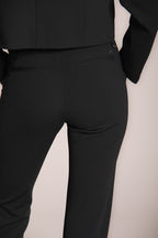 Foto 5 New York Flare pantalone chino donna in jersey piquet slim fit