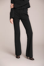 Foto 1 New York Flare pantalone chino donna in jersey piquet slim fit