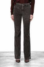 New York Flare pantalón chino de mujer en terciopelo 1000 rayas slim fit
