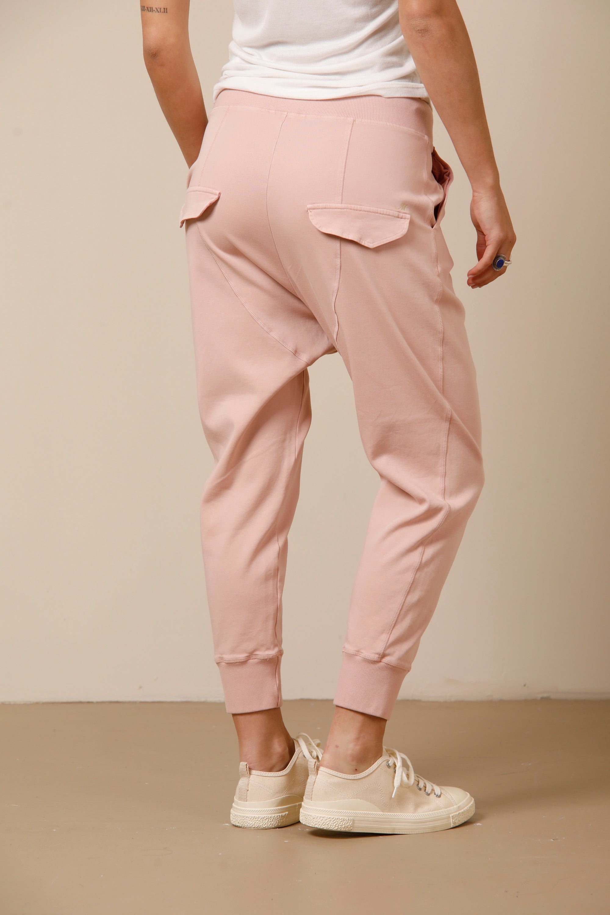 Malibu Jogger pantalone chino jogger donna in jersey relaxed