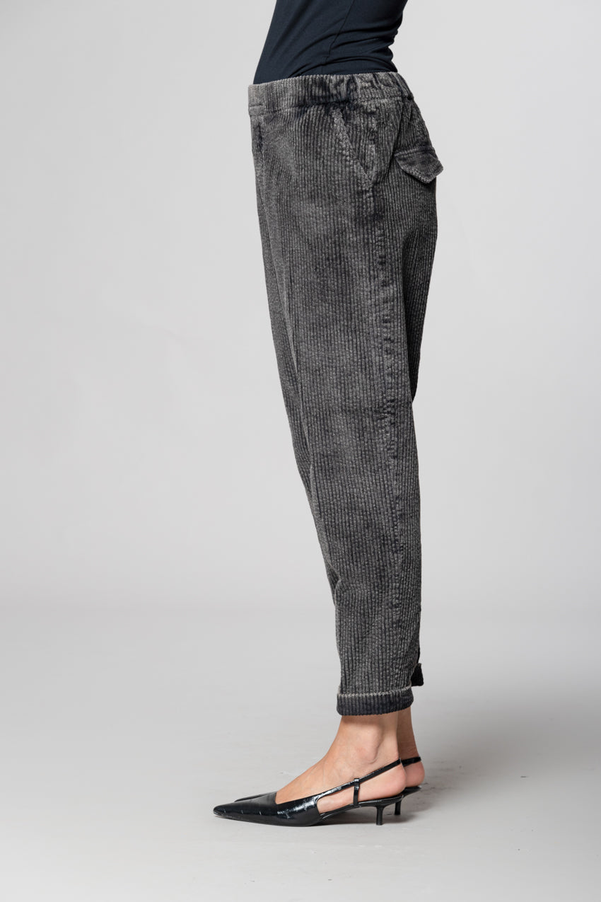 Malibu Jogger City pantalón chino mujer en pana de canalé relaxed fit