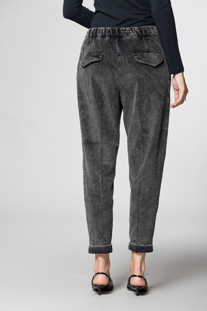 Malibu Jogger City pantalón chino mujer en pana de canalé relaxed fit