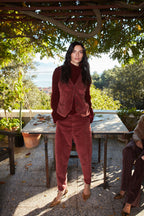 Malibu Jogger City pantalón chino mujer en pana relaxed fit