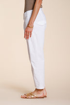Malibu Jogger pantalón chino mujer en gabardina carrot fit