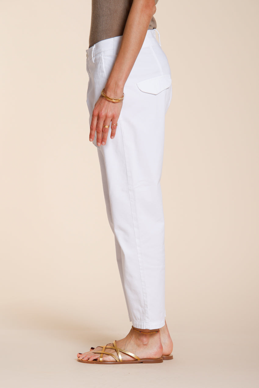 Malibu Jogger pantalón chino mujer en gabardina carrot fit