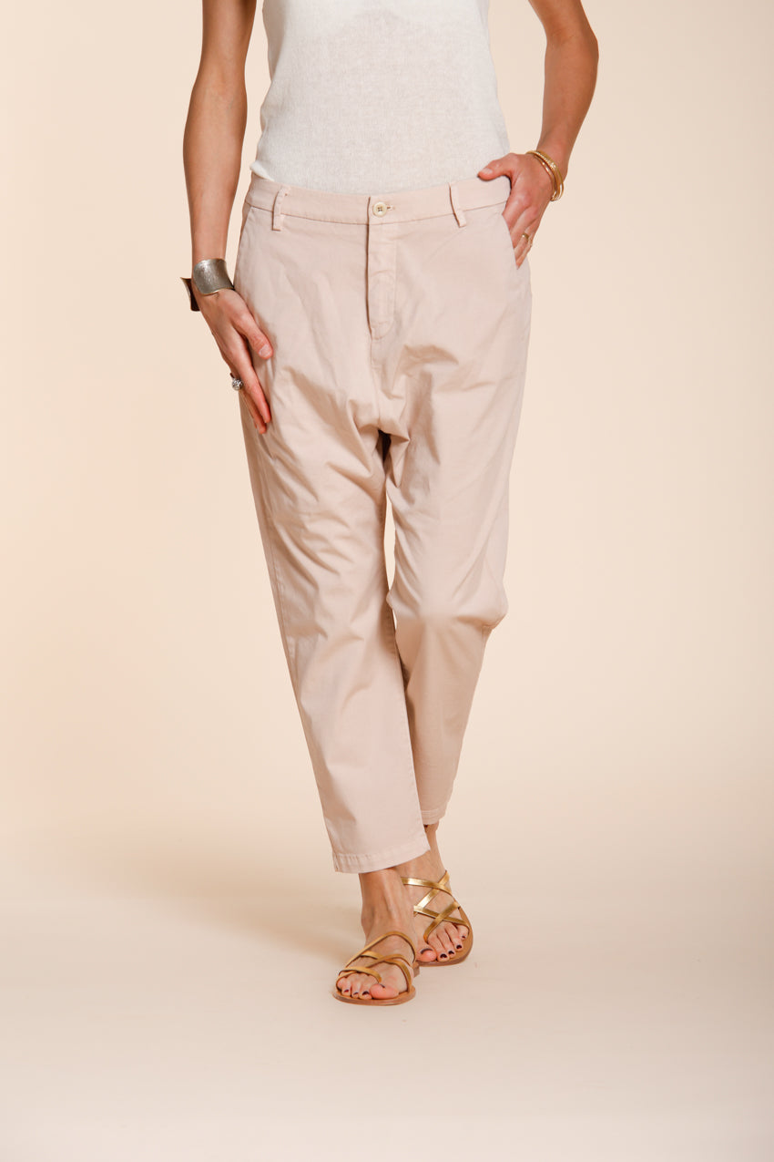 Malibu Jogger pantalón chino mujer de gabardina carrot fit