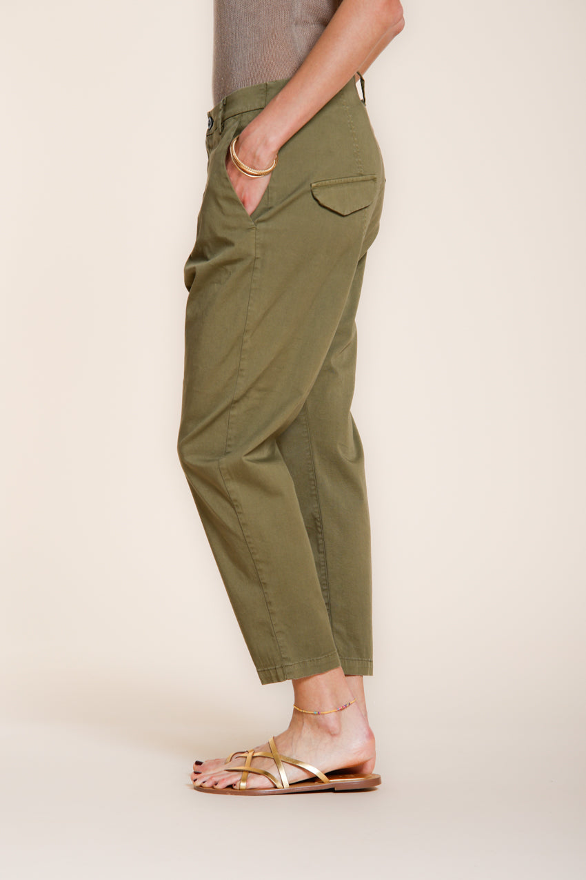 Malibu Jogger Hose Chino Damen aus Gabardine carrot fit