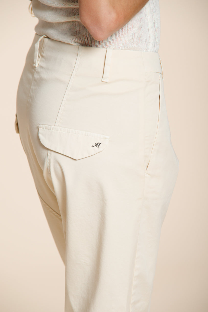 Malibu Jogger pantalón chino mujer en gabardina carrot fit