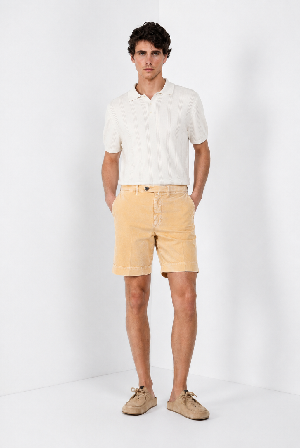 Boston delamere bermuda chino hombre en twill stretch relaxed fit