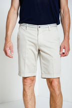 Torino Summer bermuda chino uomo in raso stretch slim fit