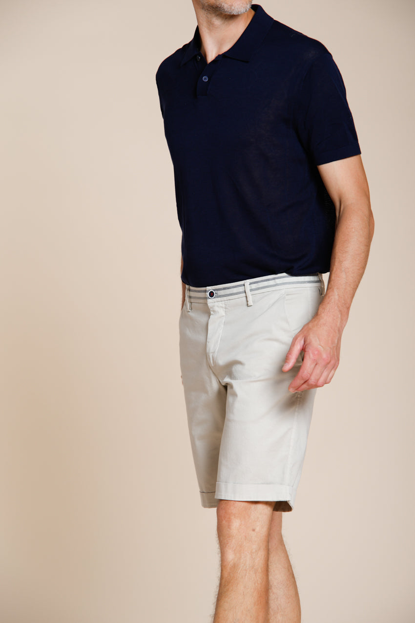 Torino Summer bermuda chino hombre en raso stretch slim fit