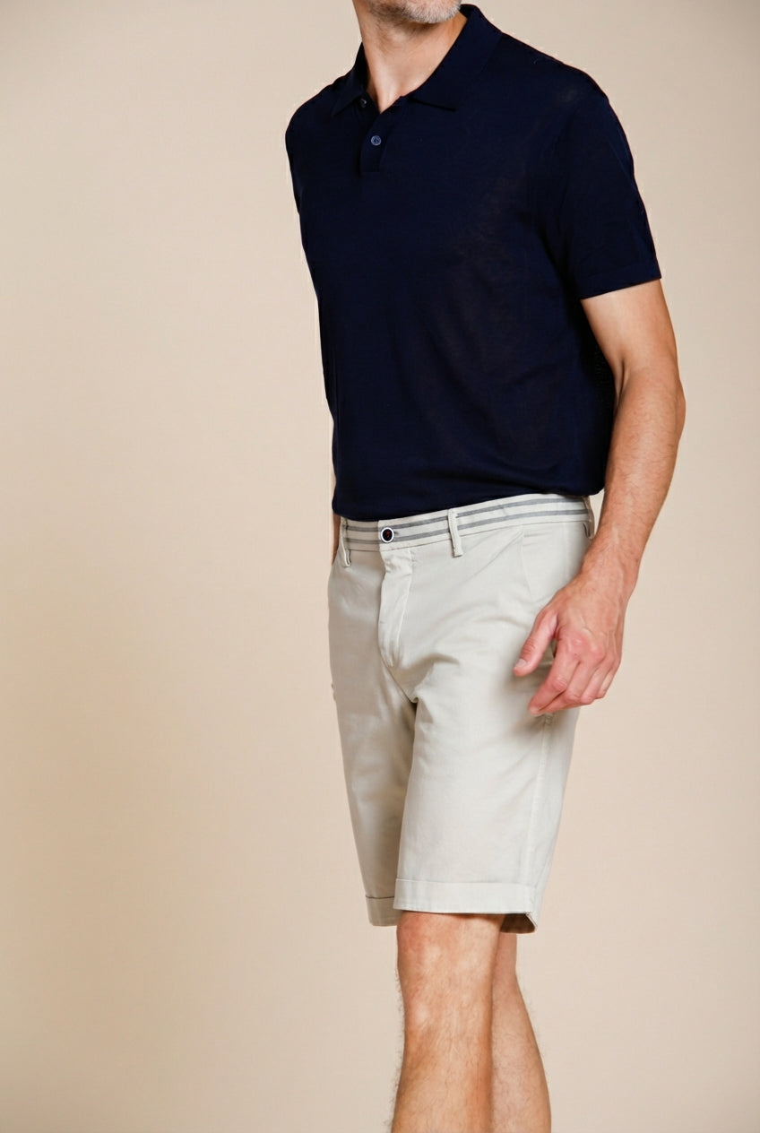 Torino Summer bermuda chino hombre en raso stretch slim fit