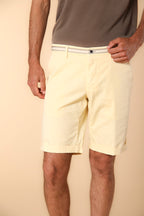 Torino Summer Bermuda chino homme en satin stretch slim fit