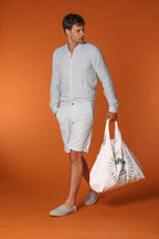 Torino University Bermuda chino homme en coton pima slim fit