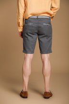 Torino Oxford bermuda chino homme en twill de lin et coton slim fit