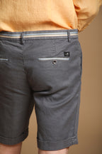 Torino Oxford bermuda chino homme en twill de lin et coton slim fit