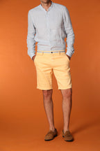 Torino Oxford men's chino bermuda shorts in linen-cotton twill slim fit