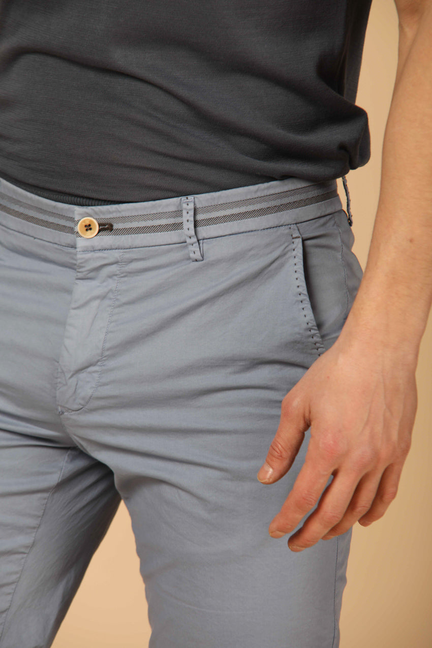 Bild 3 von Mason's Herren-Chino-Bermudas im Modell Torino Tapes, in azurblau, Slim Fit