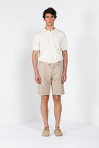 New York 2 Pinces bermuda chino hombre en twill stretch regular fit