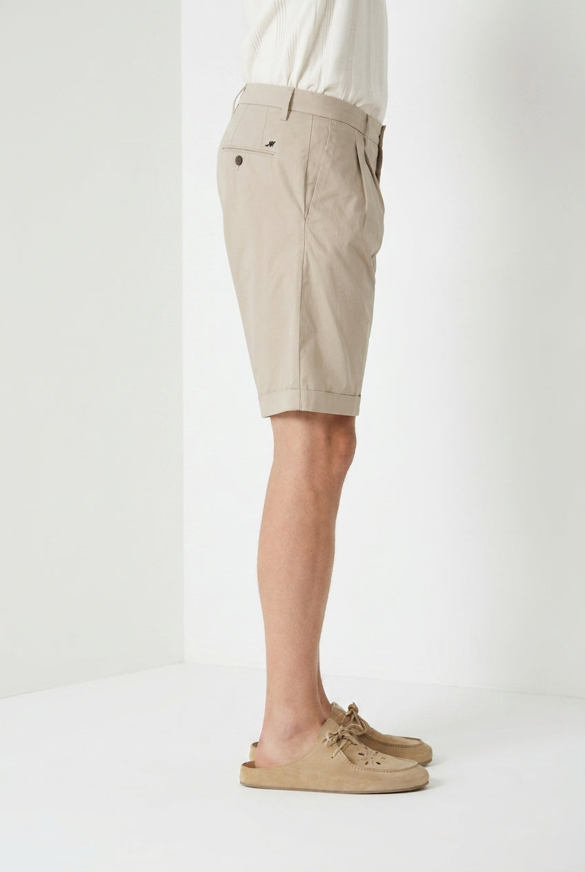 New York 2 Pinces bermuda chino hombre en twill stretch regular fit