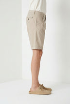 New York 2 Pinces bermuda chino hombre en twill stretch regular fit