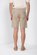 New York 2 Pinces bermuda chino hombre en twill stretch regular fit