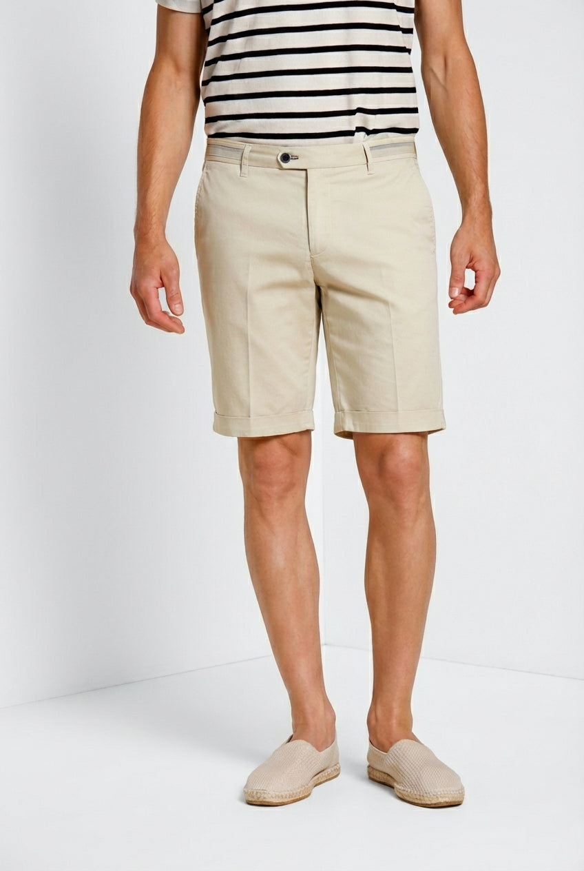 Torino City bermuda chino hombre en gabardina stretch regular fit