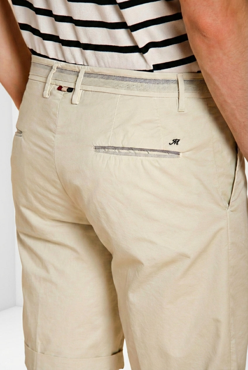 Torino City bermuda chino hombre en gabardina stretch regular fit