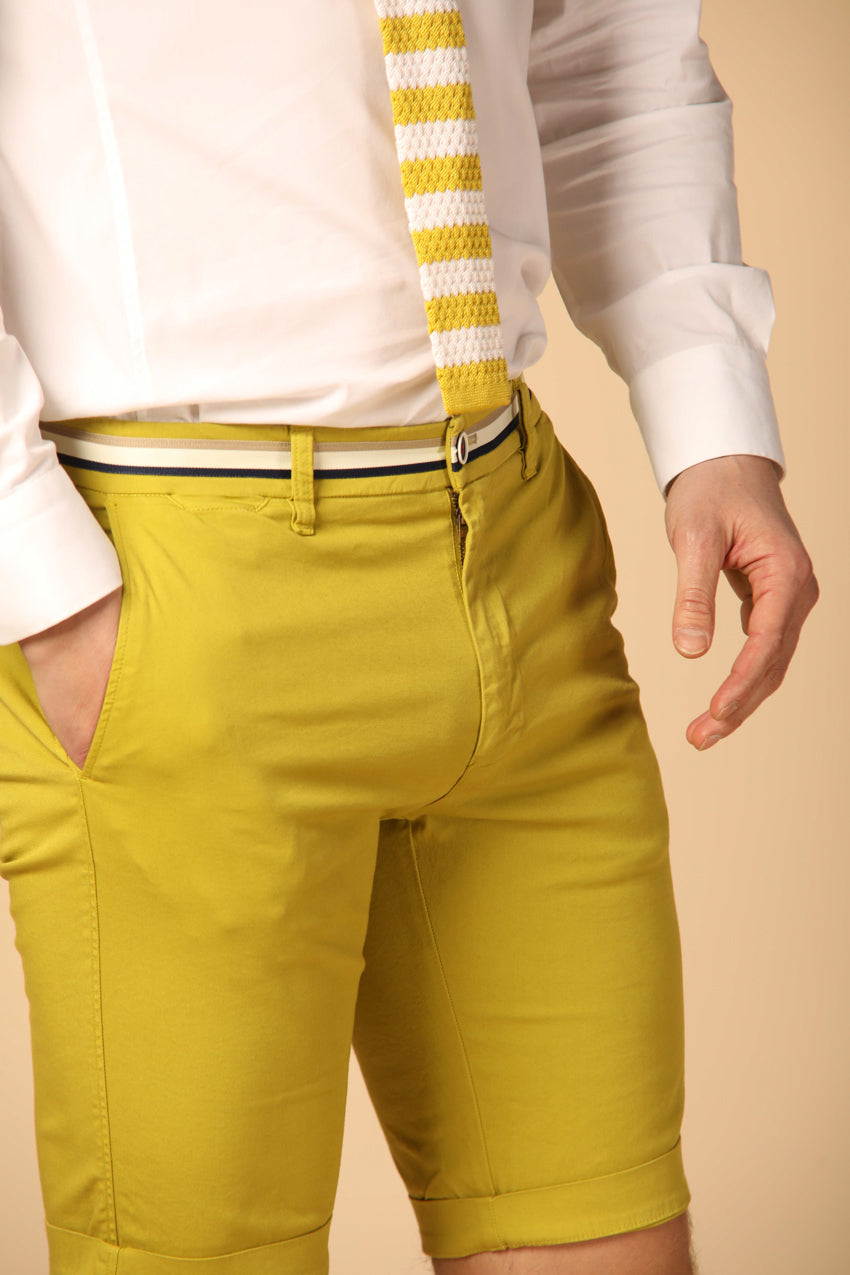 Bild 3 von Mason's Herren-Chino-Bermudas im Modell London Summer, in Limettengrün, Regular Fit