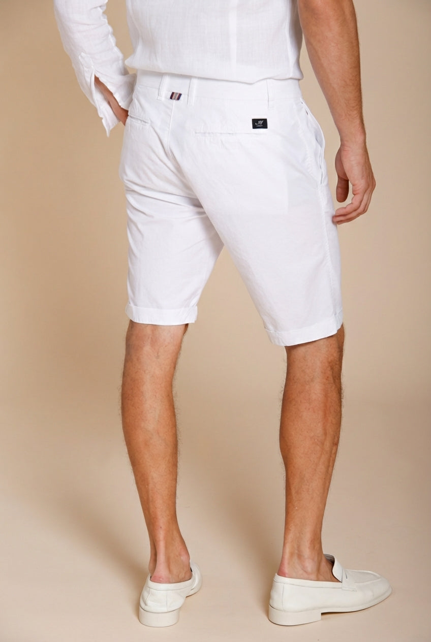 London men's chino bermuda in stretch gabardine regular fit ①